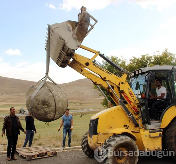 Moğolların mancınık güllesi 'Katapult' Erzurum'da bulundu