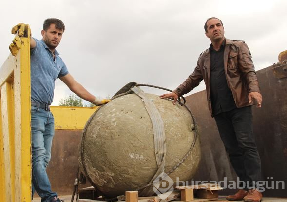 Moğolların mancınık güllesi 'Katapult' Erzurum'da bulundu