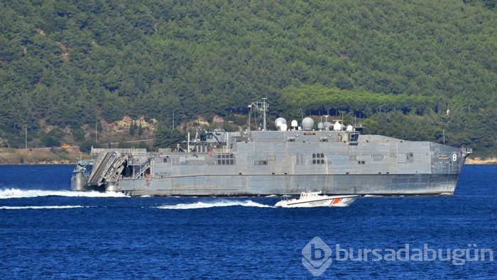 ABD askeri gemisi Çanakkale Boğazı'ndan geçti!