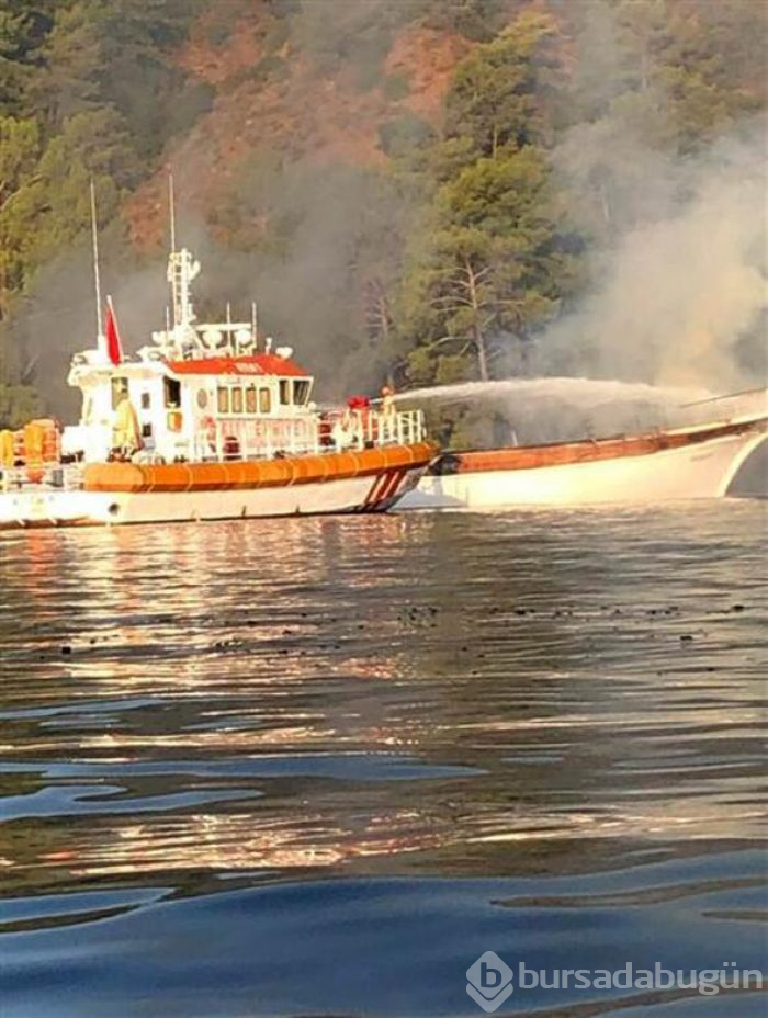 Yat alev aldı 