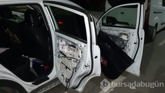 Araçlardan 7 bin paket kaçak sigara çıktı