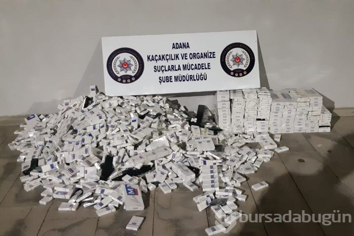 Araçlardan 7 bin paket kaçak sigara çıktı