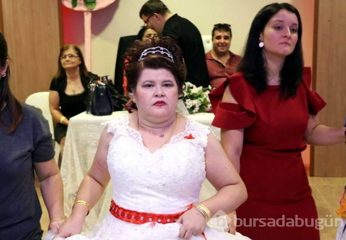 Engelli kızın gelinlik hayali gerçek oldu