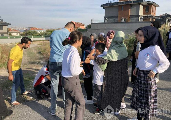 İstanbul'da okul servisi takla attı