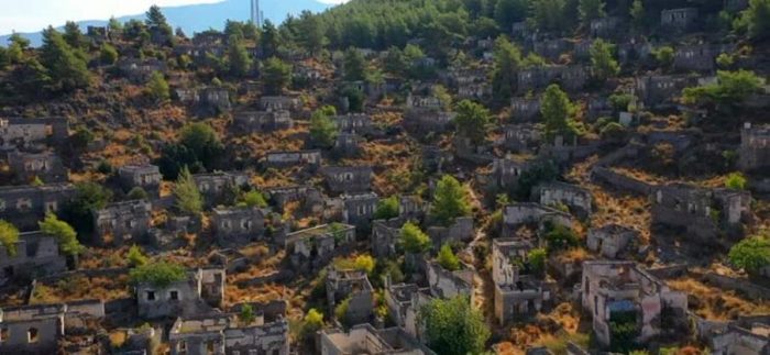 'Hayalet Köy'den eşsiz manzara!