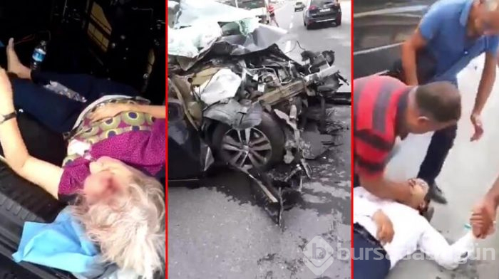 İstanbul'da feci kaza! 2 ağır yaralı