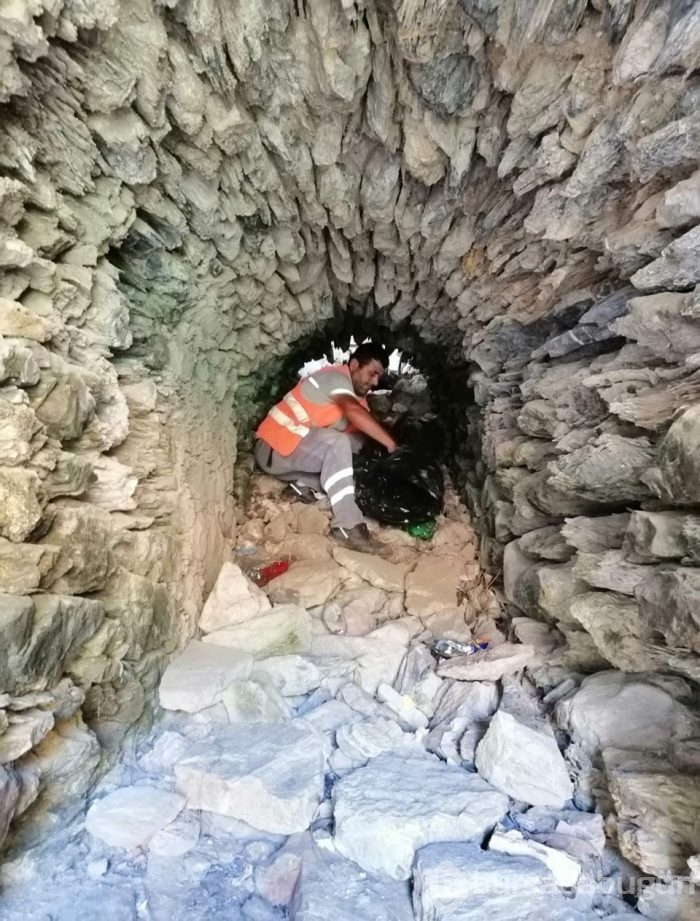 Alanya Aytap Antik Kent'inden 3 kamyon çöp çıktı