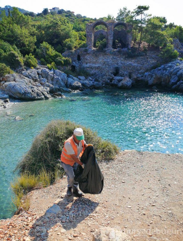Alanya Aytap Antik Kent'inden 3 kamyon çöp çıktı