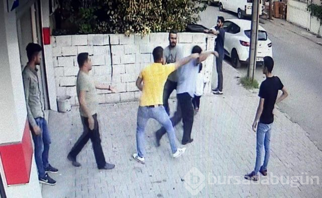 Hamile eşini kucağında çocuğu varken sokak ortasında dövdü