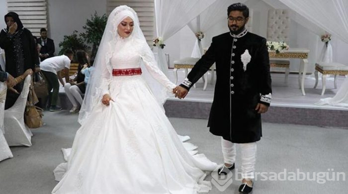 Hindistanlı damat Kayserili aşkı ile evlendi