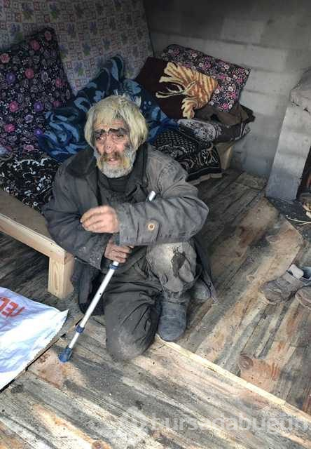 40 yıldır mağarada yaşayan adam kulübeye taşındı