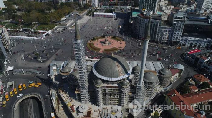 Taksim Camii'nin içi ilk kez görüntülendi!