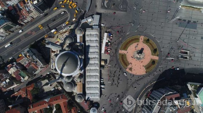 Taksim Camii'nin içi ilk kez görüntülendi!