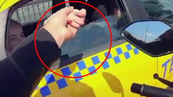 Trafikte şoke eden görüntüler