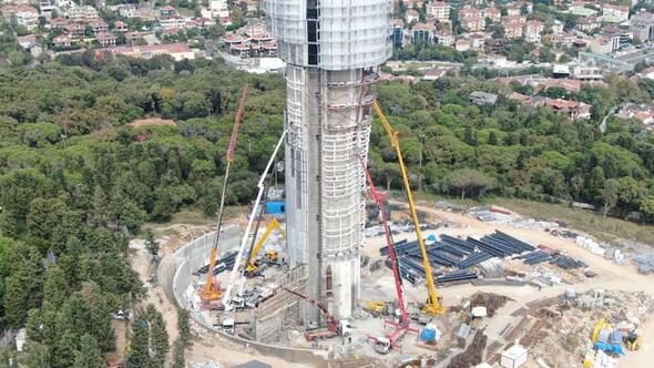 Çamlıca Kulesi'nin yapımı bitmek üzere 