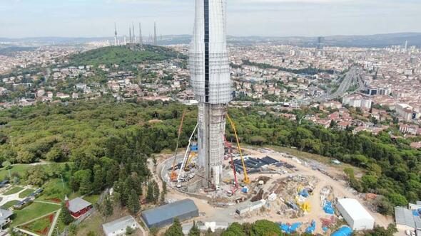 Çamlıca Kulesi'nin yapımı bitmek üzere 