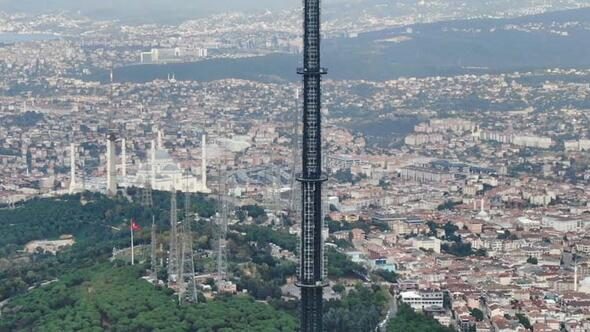 Çamlıca Kulesi'nin yapımı bitmek üzere 