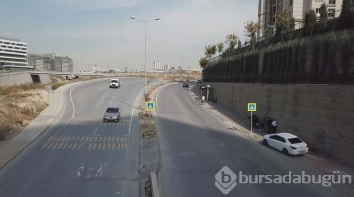Yaya geçidinde büyük tehlike 
