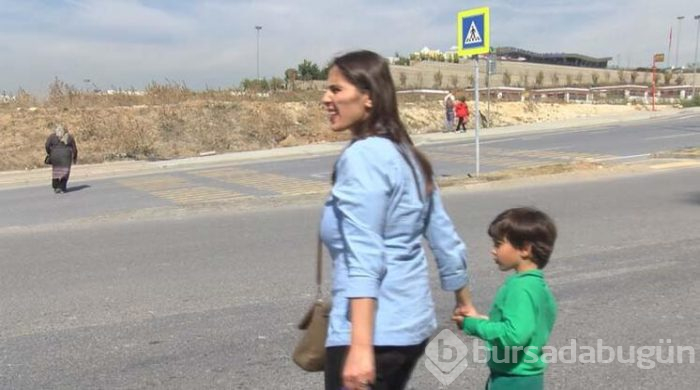 Yaya geçidinde büyük tehlike 