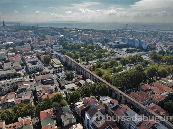 Bozdoğan Kemeri'nin restoresi sırasında tarihi buluntulara ulaşıldı