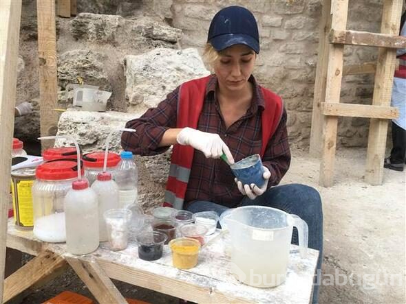 Bozdoğan Kemeri'nin restoresi sırasında tarihi buluntulara ulaşıldı