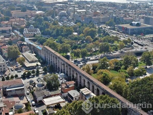 Bozdoğan Kemeri'nin restoresi sırasında tarihi buluntulara ulaşıldı