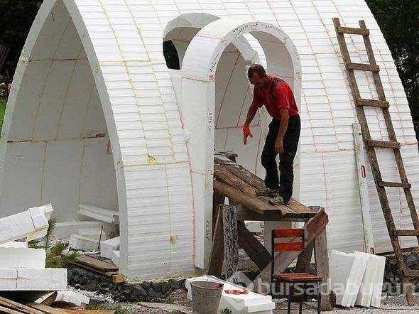 Bu evler 2 saatte yapılıyor!