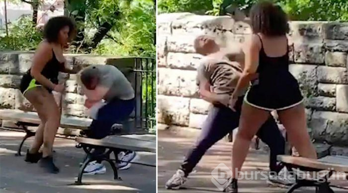 Parktaki telefon kavgası!