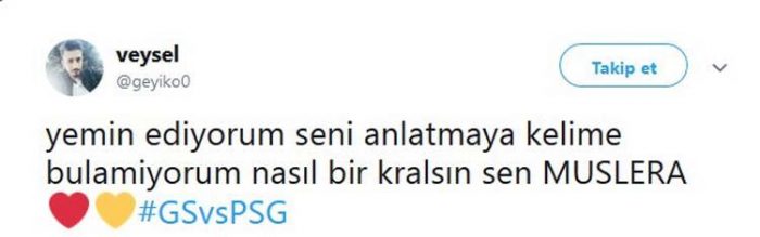 Muslera, karşılaşmaya damga vurdu 