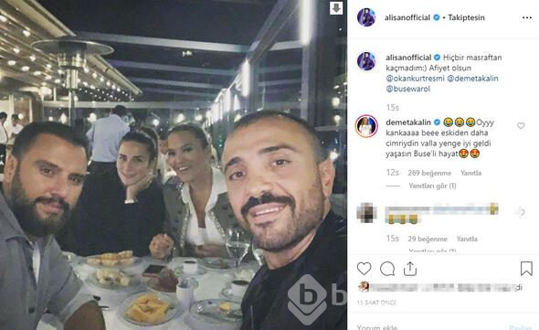 Demet'ten Alişan'a gönderme