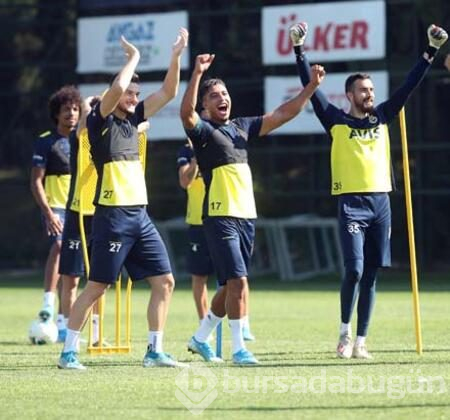 Fenerbahçe'de keyifli idman!