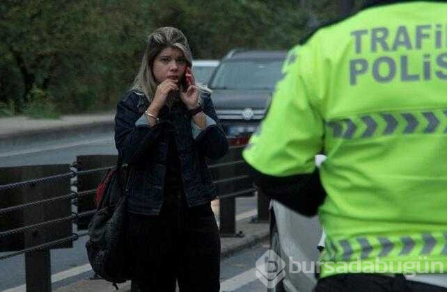 Sarıyer'de yağış nedeniyle kayganlaşan yolda zincirleme kaza!