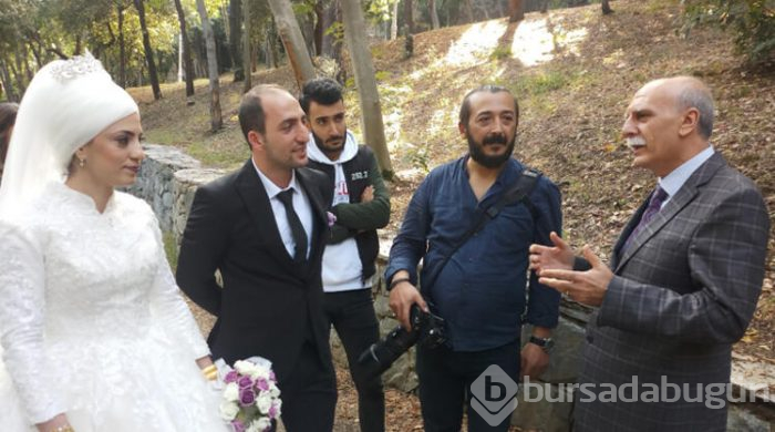 Fotoğraf çekimine giden gelin ve damat şok!