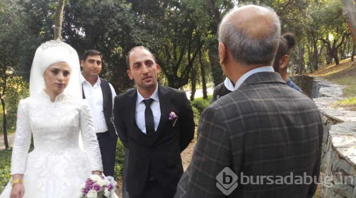 Fotoğraf çekimine giden gelin ve damat şok!