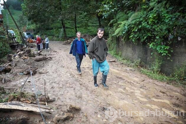 Rize'de sel korkuttu