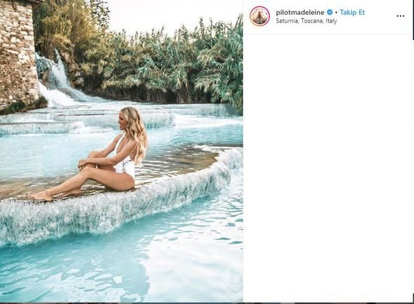 Alman pilotun Instagram fenomenliği!
