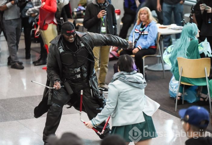 Comic Con'a katılanlar, kostüm ve makyajlarıyla dikkat çekti