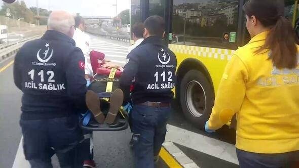 İki metrobüs kafa kafaya çarpıştı!