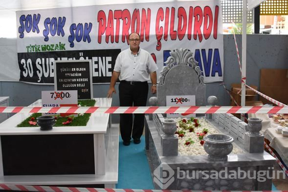 İndirimli mezar taşı yapıldı
