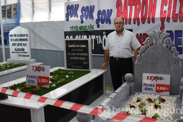İndirimli mezar taşı yapıldı