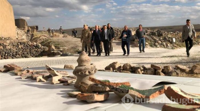 Seramik parçaları bulundu