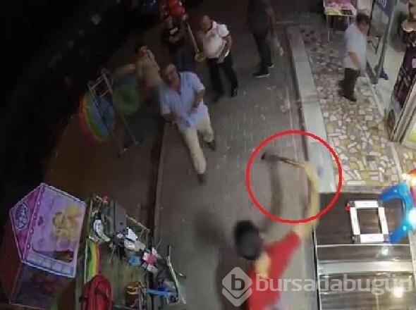 Bahçelievler'de çekiçli kavga böyle görüntülendi!