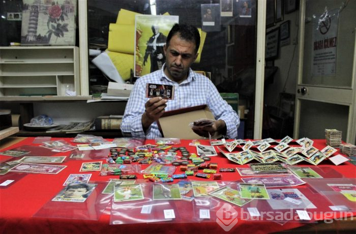 Bursalı koleksiyonerin sakız çıkartmaları servet kazandırdı