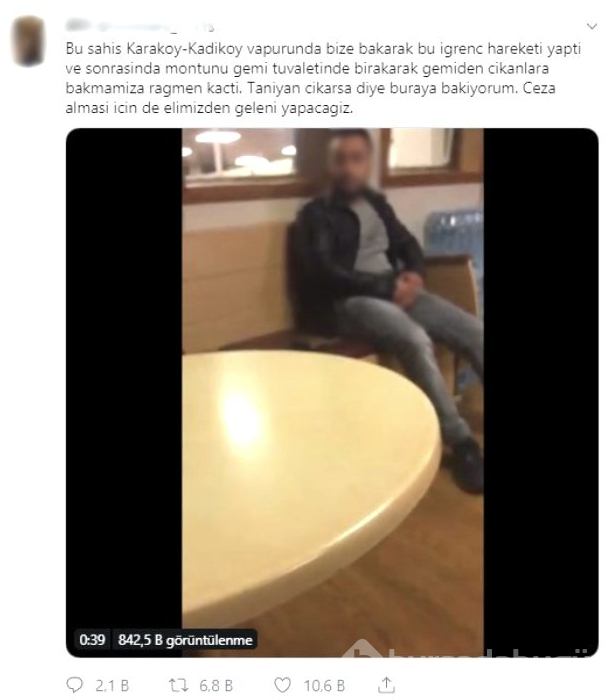 Kadıköy-Karaköy vapurunda kadınların gözü önünde mastürbasyon yaptı