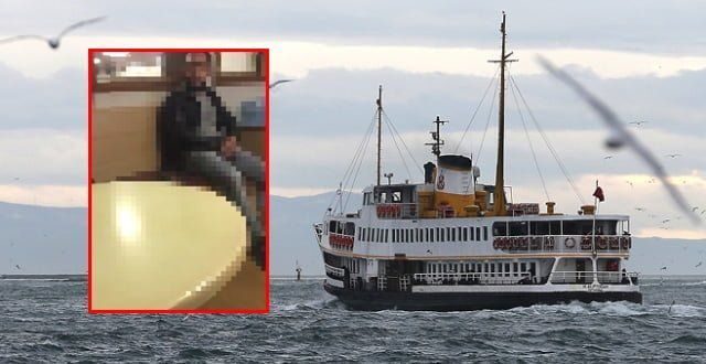 Kadıköy-Karaköy vapurunda kadınların gözü önünde mastürbasyon yaptı