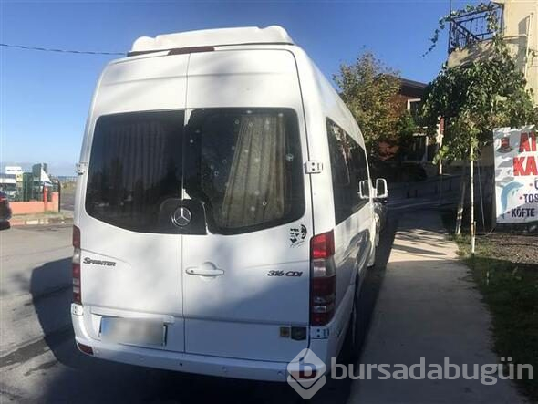 Servise kurşun yağmuru