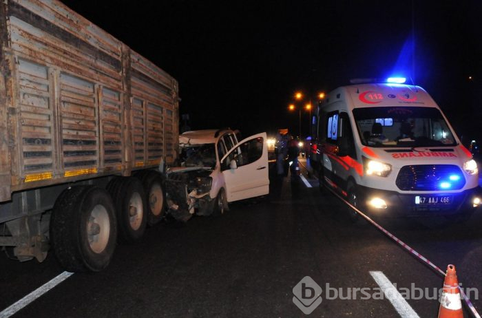 Mardin Artuklu'da trafik kazası 3 ölü 3 yaralı