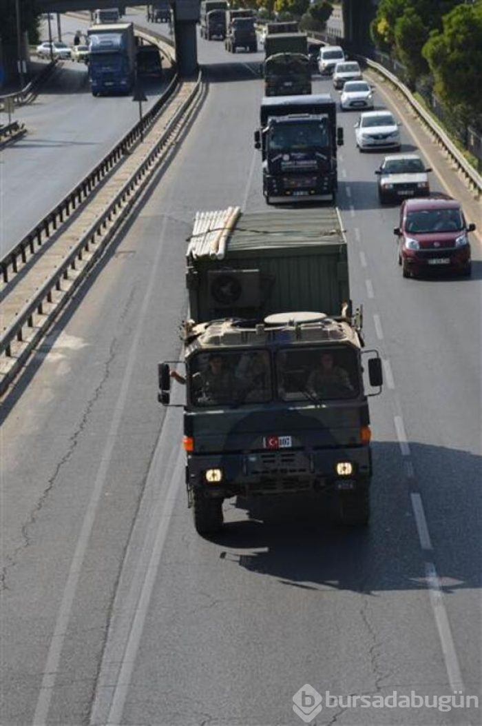 Son dönemlerin en büyük askeri konvoyu