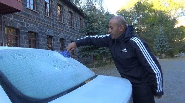 Hava sıcaklığının eksi 7 dereceye düştü!