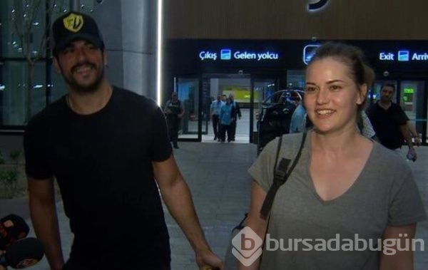 Fahriye Evcen, oğlu Karan ile beraber Burak Özçivit'i Kuruluş Osman'ın setinde ziyaret etti
